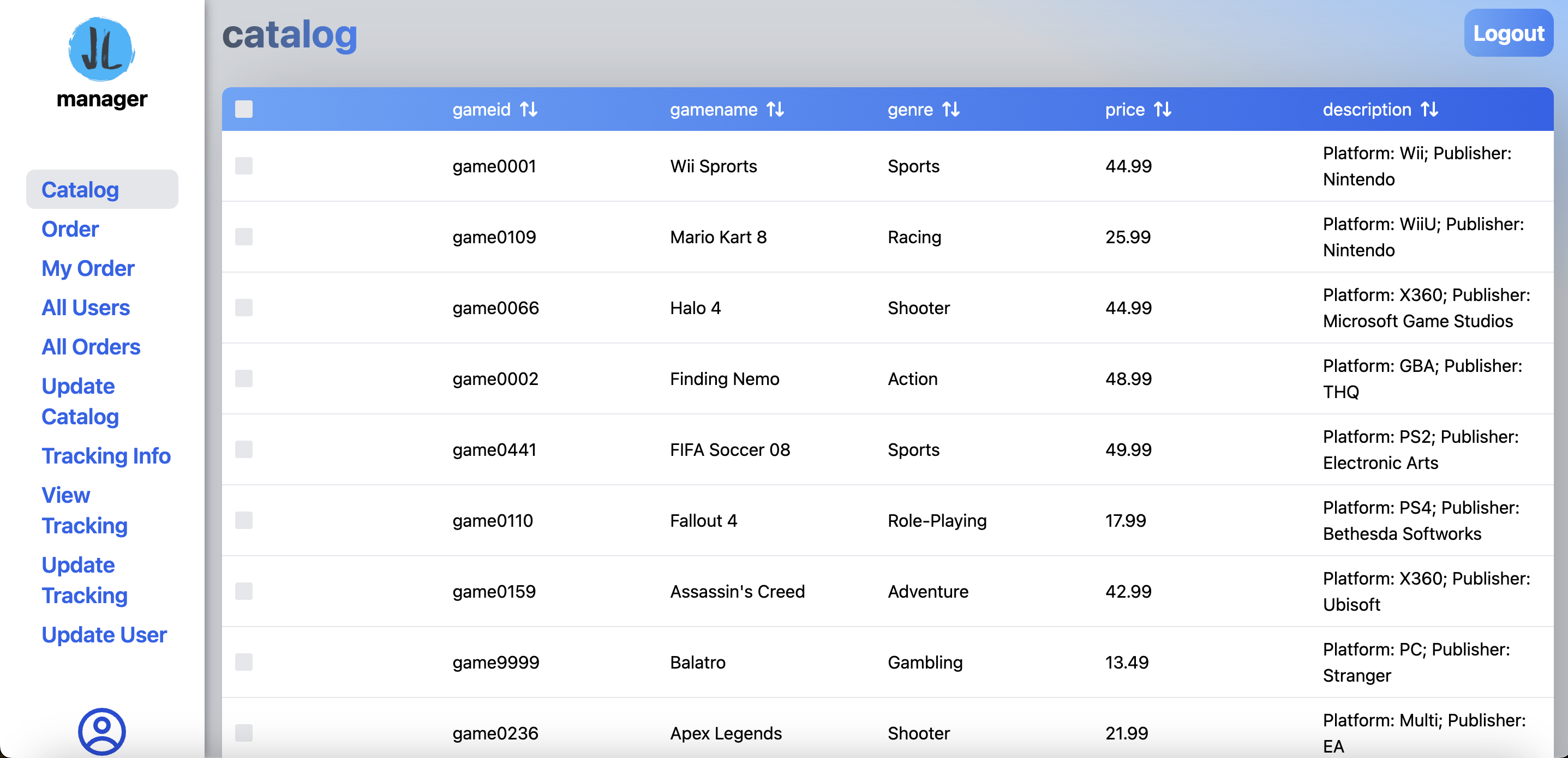 Game Rental System